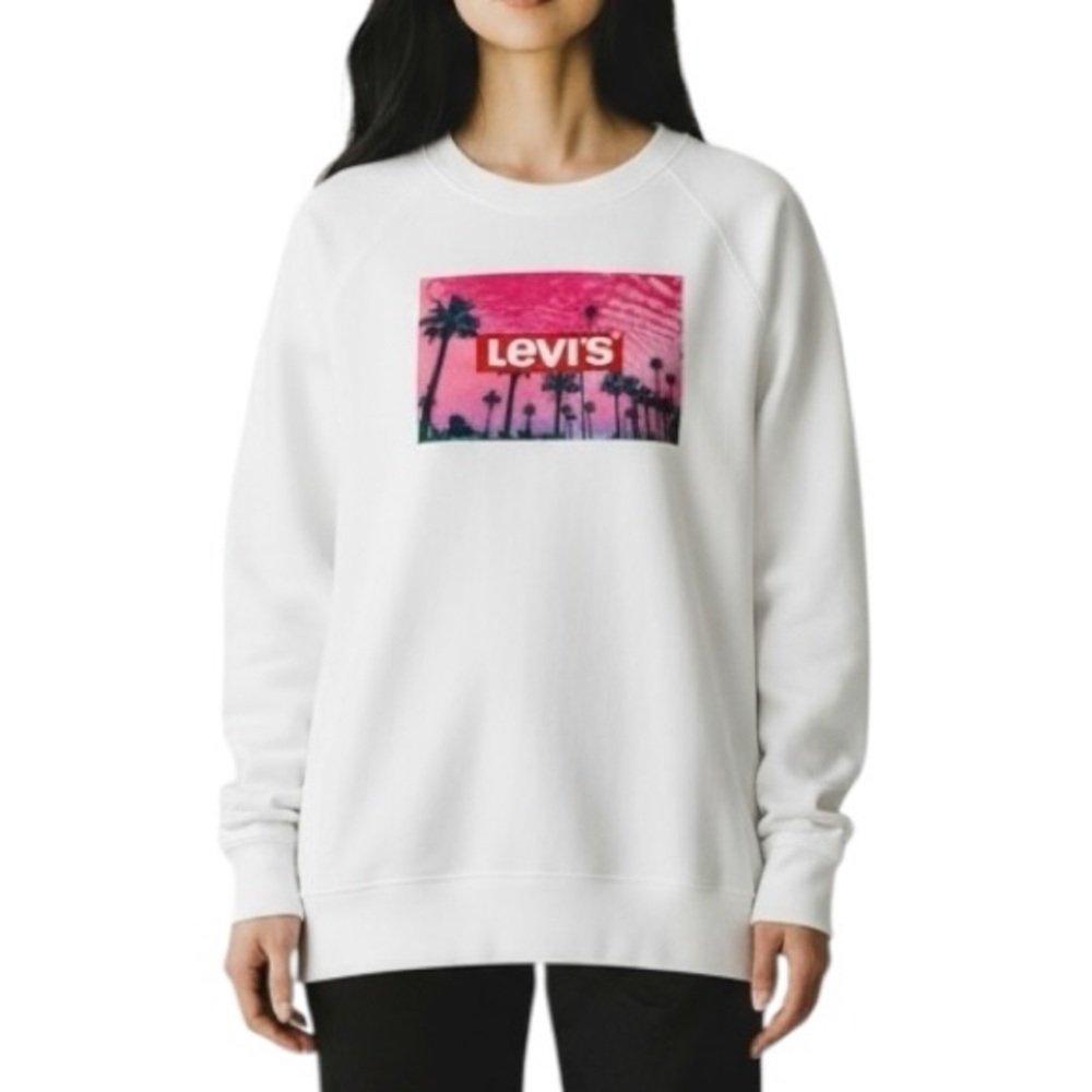 Levi’s Tropical Palm Tree Logo Graphic Sweatshirt